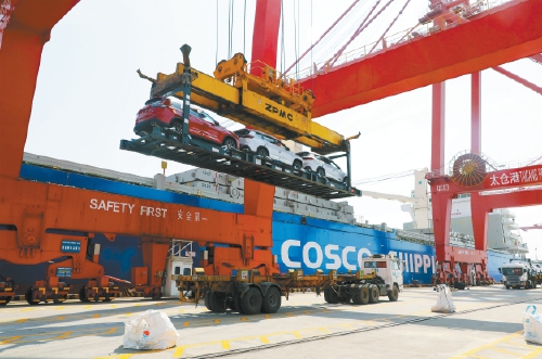 20220823 Taicang COSCO Shipping Wisdom wagens